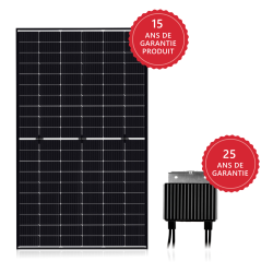 Smart Module Module PERC monocristallin avec technologie demi-cellules et optimiseur de puissance intégré Smart Module Module PERC monocristallin avec technologie demi-cellules et optimiseur de puissance intégré